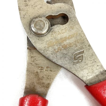  Snap-on スナップオン コンビネーション スリップジョイント プライヤー 47ACF レッド