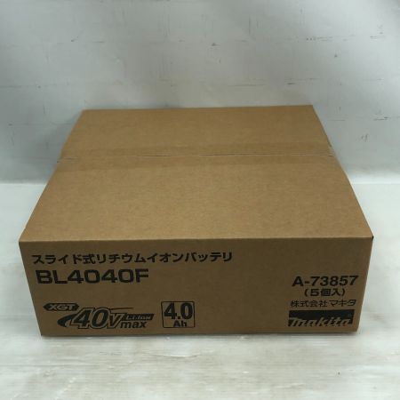  MAKITA マキタ 電動工具 バッテリー ５個セット BL4040F ブラック