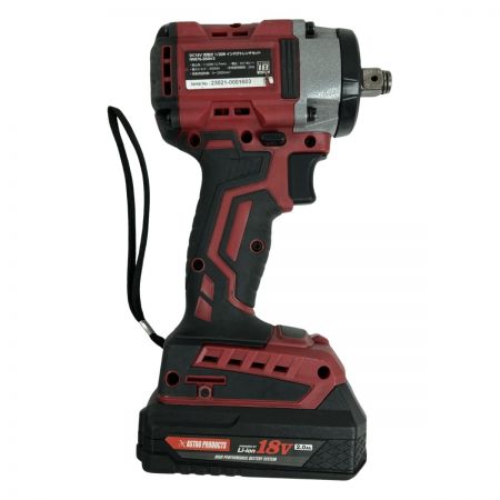  ASTRO PRODUCTS アストロプロダクツ 18V 充電式インパクトレンチ 350Nm 差込角12.7mm (バッテリ1個・充電器・ケース付)  IW876-350N-S レッド