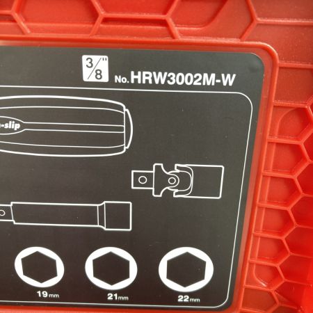  VESSEL ベッセル ウッディ ソケットレンチセット  3/8″sq) ケース入り HRW3002M-W レッド