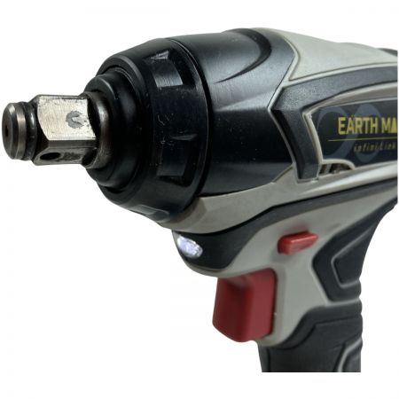 EARTH MAN アースマン 18V/3.0Ah 充電式インパクトレンチ 12.7sq ※バッテリ1個・充電器・ケース付 IW-180LiB グレー