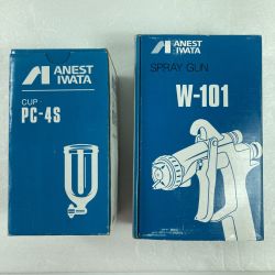 ＊＊ ANEST IWATA 重力式エアスプレーガン カップ付 W-101 Sランク