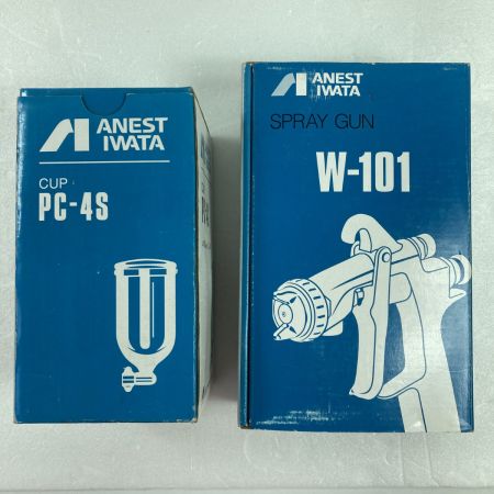  ANEST IWATA 重力式エアスプレーガン カップ付 W-101/PC-4S