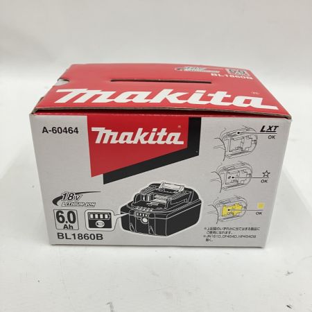  MAKITA マキタ 18V 6.0Ah リチウム イオン バッテリ BL1860B ブラック 未使用品