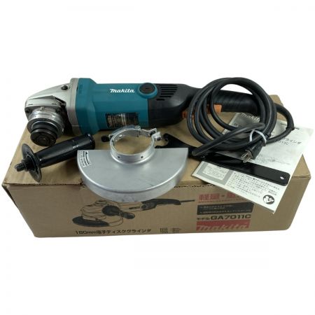  MAKITA マキタ 180mm 電子ディスクグラインダー  100V   GA7011C ブルー