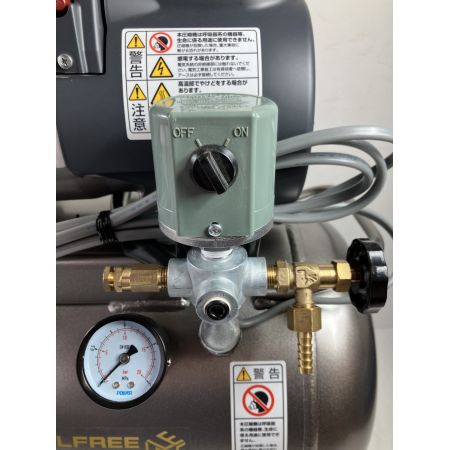  HITACHI 日立 オイルフリー　コンプレッサー0.75LE-8SB シルバー 程度A 取説付 コード式 30L 100v 0.75LE-8SB シルバー