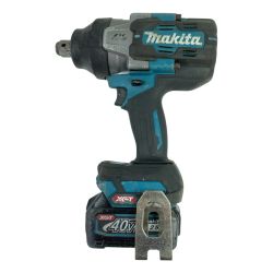 ＊＊ MAKITA マキタ 40Vmax 充電式インパクトレンチ 差込角19mm バッテリ1個付属 ※充電器なし TW001G ブルー Cランク