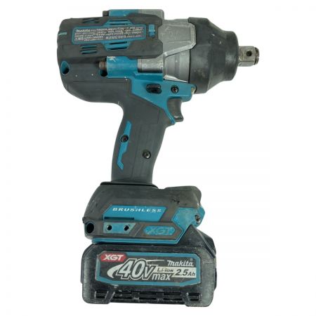  MAKITA マキタ 40Vmax 充電式インパクトレンチ 差込角19mm バッテリ1個付属 ※充電器なし TW001G ブルー