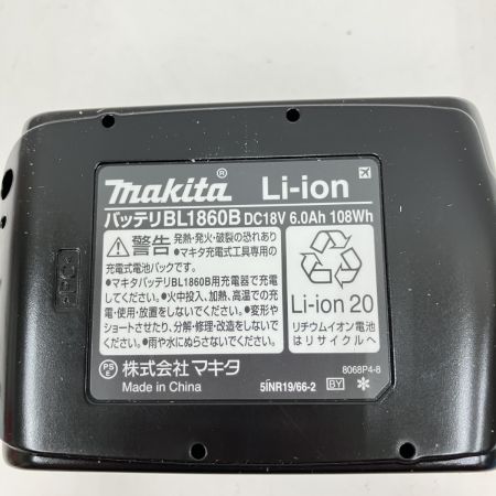  MAKITA マキタ 18V 6.0Ah リチウム イオン バッテリ BL1860B ブラック 未使用品