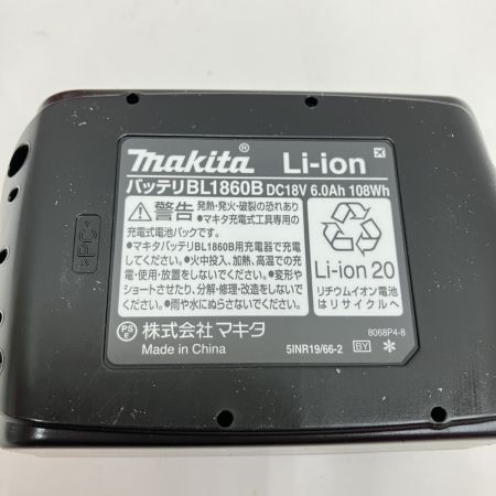  MAKITA マキタ 18V 6.0Ah リチウム イオン バッテリ BL1860B ブラック 未使用品