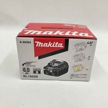  MAKITA マキタ 18V 6.0Ah リチウム イオン バッテリ BL1860B ブラック 未使用品