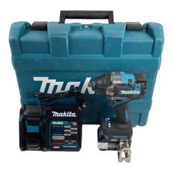 ＊＊ MAKITA マキタ 40Vmax 充電式インパクトレンチ 差込角12.7mm （ バッテリ1個・充電器・ケース付） TW007G ブルー Cランク