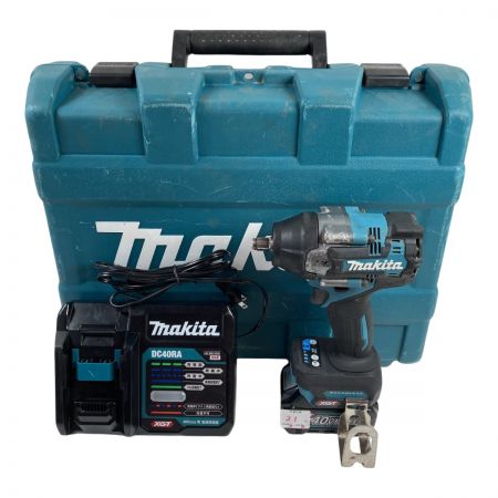  MAKITA マキタ 40Vmax 充電式インパクトレンチ 差込角12.7mm （ バッテリ1個・充電器・ケース付） TW007G ブルー