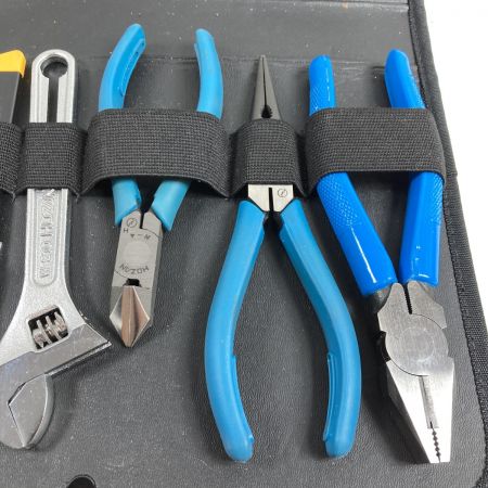  HOZAN 電気工事などの 基本工具 ショルダー工具セット 17点セット S-37 ブラック