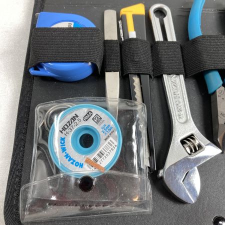  HOZAN 電気工事などの 基本工具 ショルダー工具セット 17点セット S-37 ブラック