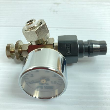  ANEST IWATA L型手元圧力計 AIR ADJUSTMENT VALVE 箱・取説付 AJR-02L-VG シルバー