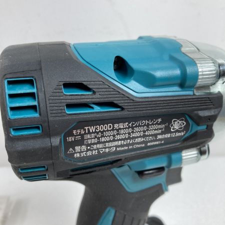  MAKITA マキタ 18V 充電式インパクトレンチ 300Nm 本体のみ ※バッテリ・充電器なし TW300D ブルー