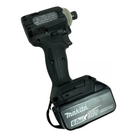  MAKITA マキタ 18V 充電式インパクトドライバ  (バッテリ2個・充電器・ケース付） TD171D ブラック