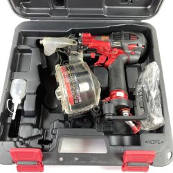 ＊＊ MAX マックス 50mm 高圧エア釘打機 スーパーネイラ ケース付 HN-50N2(D) レッド Bランク