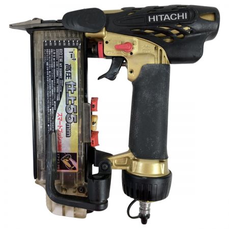  HITACHI 日立 55mm 高圧仕上釘打機 ケース付 NT55HM2 ゴールド×ブラック