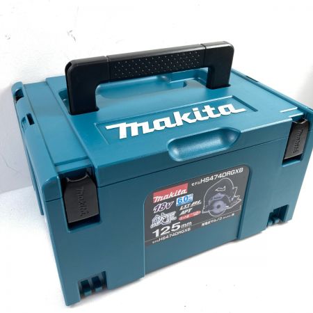  MAKITA マキタ 18V 125mm 充電式マルノコ 鮫肌  (バッテリ2個・充電器・ケース付） HS474DRGXB ブラック
