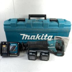＊＊ MAKITA マキタ 14.4V 充電式レシプロソー （ バッテリ2個・充電器・ケース付） JR147D ブルー Cランク