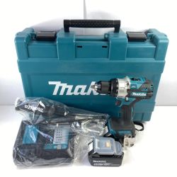 ＊＊ MAKITA マキタ 18V 充電式震動ドライバドリル (バッテリ2個・充電器・ケース付) HP486DRGX ブルー Aランク