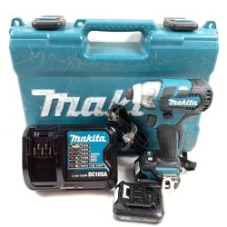 ＊＊ MAKITA マキタ 10.8V 充電式インパクトドライバ (バッテリ2個・充電器・ケース付）トルク135Nm TD111D ブルー Cランク