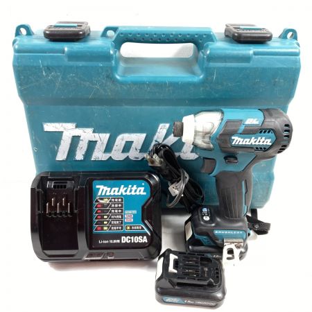  MAKITA マキタ 10.8V 充電式インパクトドライバ (バッテリ2個・充電器・ケース付）トルク135Nm TD111D ブルー