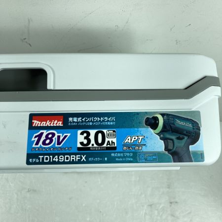  MAKITA マキタ 18V 充電式インパクトドライバ (バッテリ2個・充電器・ケース付） TD149DRFX ブルー