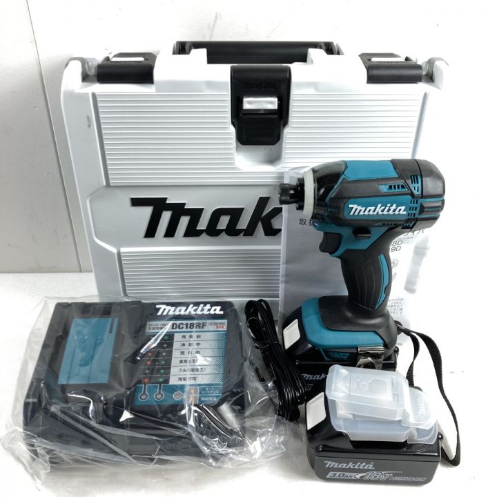 MAKITA マキタ 18V 充電式インパクトドライバ (バッテリ2個・充電器・ケース付） TD149DRFX  ブルー｜中古｜なんでもリサイクルビッグバン