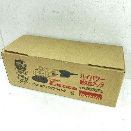  MAKITA マキタ 100mm ディスクグラインダ 低速高トルク 960W コード式 9533BL ブルー