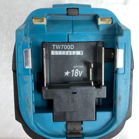  MAKITA マキタ 18V 充電式インパクトレンチ 本体のみ 600Nm 差込角12.7mm ※バッテリ・充電器なし TW700D ブルー