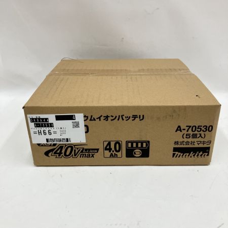  MAKITA マキタ スライド式 リチウム イオン バッテリ 40V MAX 4.0Ah BL4040 5個入 BL4040 ブラック 未開封品