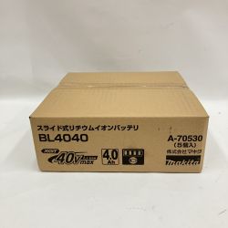 〇〇 MAKITA マキタ スライド式 リチウム イオン バッテリ 40V MAX 4.0Ah BL4040 5個入 BL4040 ブラック 未開封品 Nランク
