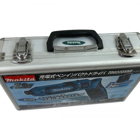  MAKITA マキタ 7.2V 充電式ペンインパクトドライバ (バッテリ2個・充電器・ケース付） TD022D ブルー