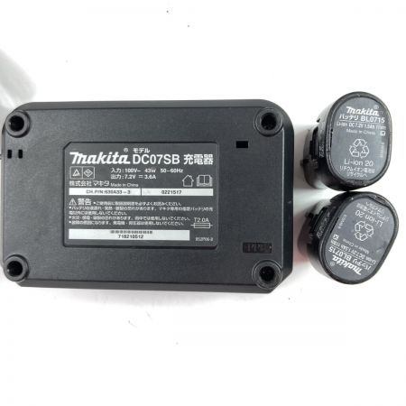  MAKITA マキタ 7.2V 充電式ペンインパクトドライバ (バッテリ2個・充電器・ケース付） TD022D ブルー
