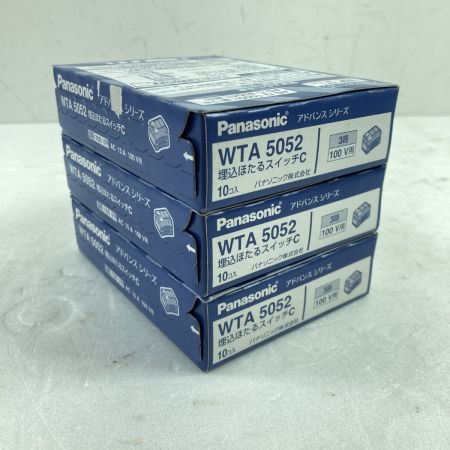  Panasonic パナソニック 埋込ほたるスイッチC Panasonic WTA5052 未開封品(N) 本体のみ 100v用 3箱セット WTA5052