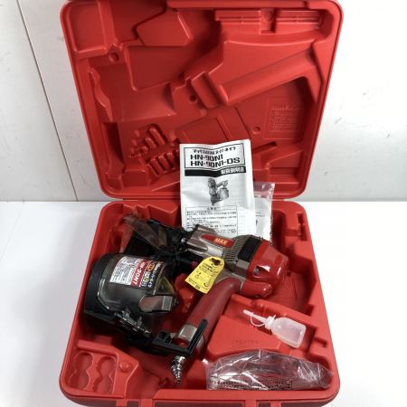  MAX マックス 90mm 高圧エア釘打機 スーパーネイラ ケース付 HN-90N1 レッド