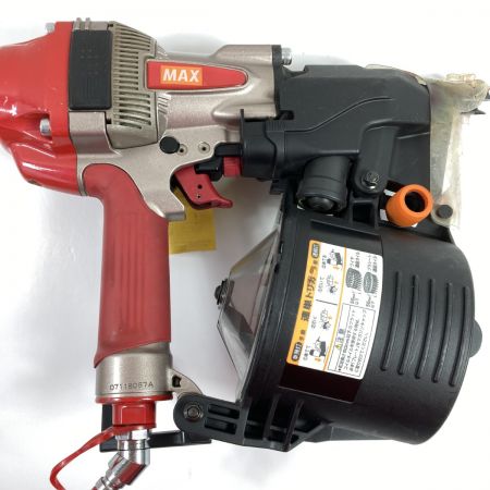  MAX マックス 90mm 高圧エア釘打機 スーパーネイラ ケース付 HN-90N1 レッド