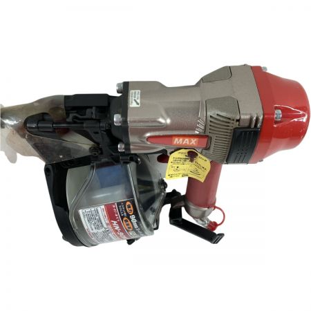  MAX マックス 90mm 高圧エア釘打機 スーパーネイラ ケース付 HN-90N1 レッド