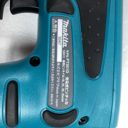  MAKITA マキタ 18V 35mm 充電式ピンタッカ 本体のみ ※バッテリ・充電器なし PT351D ブルー