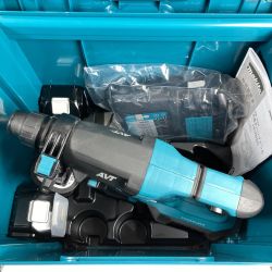 ＊＊ MAKITA マキタ 36V(18V+18V)  28mm 充電式ハンマドリル (バッテリ２個・充電器・ケース付) HR282D ブルー Sランク