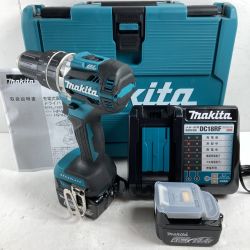 ＊＊ MAKITA マキタ ドライバドリル MAKITA HP474DRGX 未使用品(S) 充電器・充電池2個・ケース付 コードレス式 14.4v/6.0Ah HP474DRGX ブルー Sランク