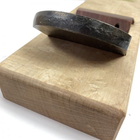  男盛 鉋 カンナ 「男盛」 龍進斉作 刃幅80mm 木箱付 (3)