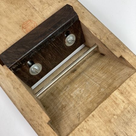  男盛 鉋 カンナ 「男盛」 龍進斉作 刃幅80mm 木箱付 (1)