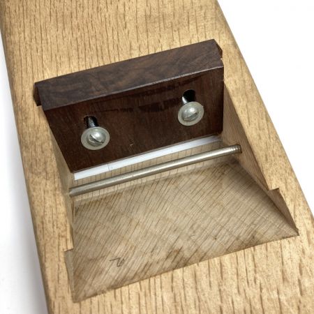  男盛 鉋 カンナ 「男盛」 龍進斉作 刃幅80mm 木箱付 (2)