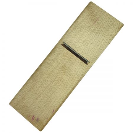  男盛 鉋 カンナ 「男盛」 龍進斉作 刃幅80mm 木箱付 (2)