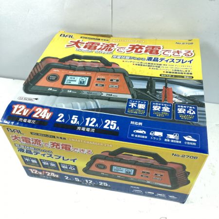  BAL バル 大橋産業 12V/24Vバッテリー 充電器 2708 レッド