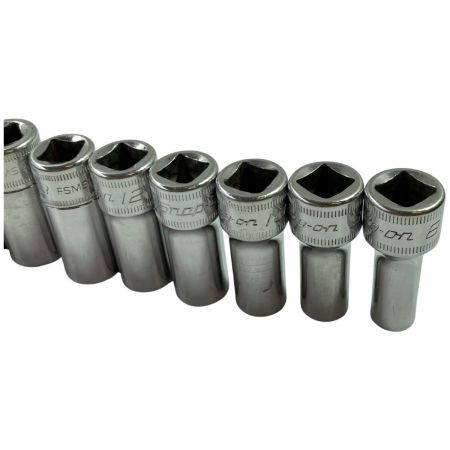 Snap-on スナップオン セミディープソケット 6角 12個セット 3/8sq FSMS8~FSMS19 マグネットトレー付（フタなし） PAKTY241
